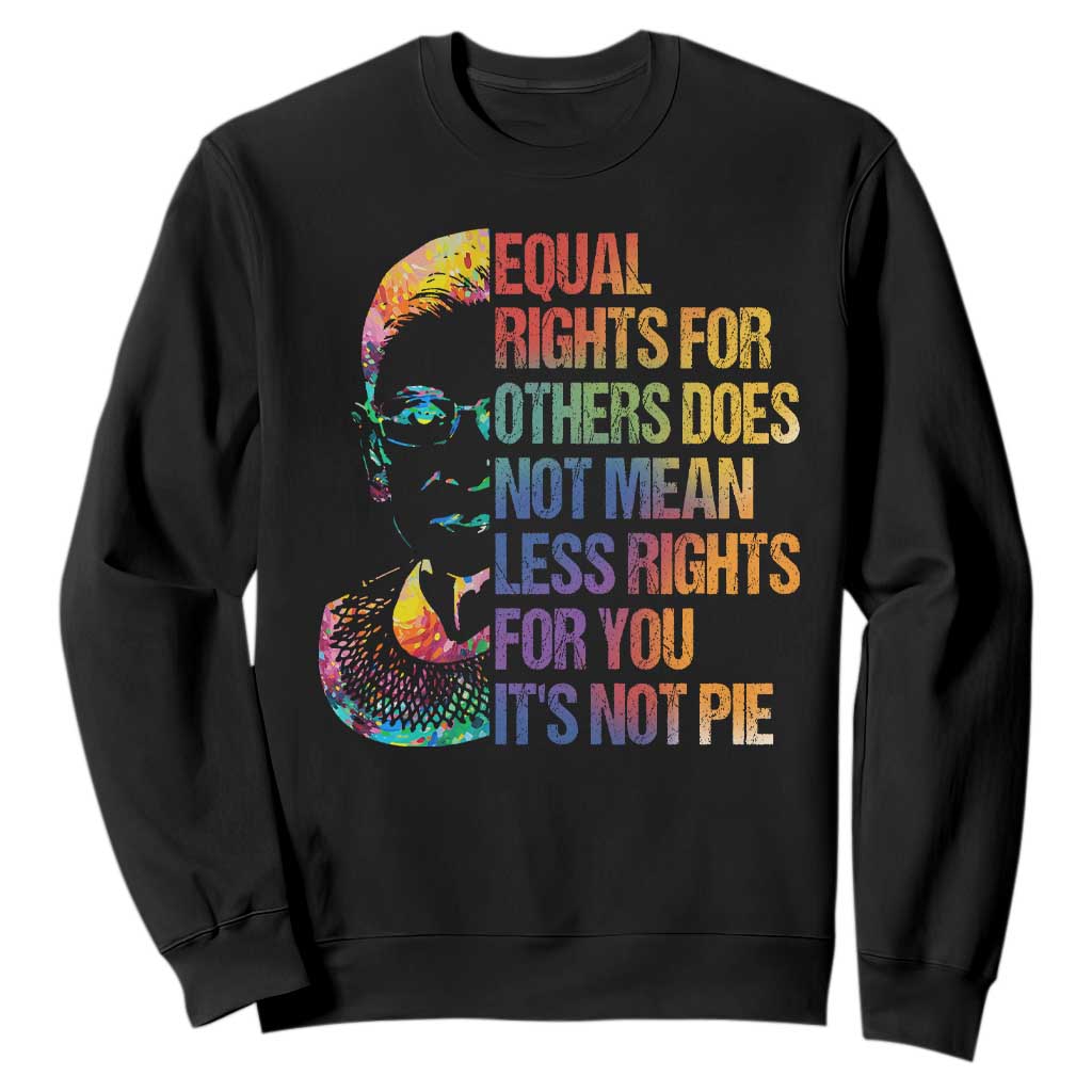 Notorious RBG Sweatshirt Feminist Citizen LGBTQ+ Equal Rights Advocate TS10 Black Print Your Wear