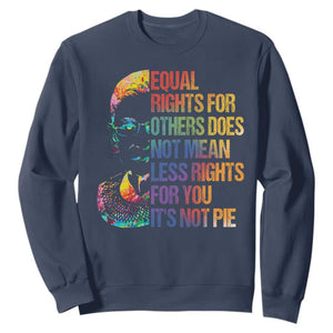 Notorious RBG Sweatshirt Feminist Citizen LGBTQ+ Equal Rights Advocate TS10 Navy Print Your Wear