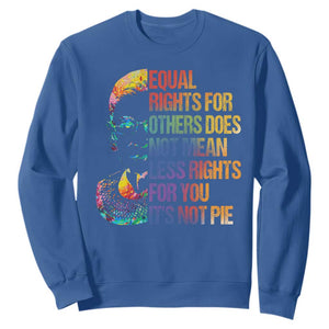 Notorious RBG Sweatshirt Feminist Citizen LGBTQ+ Equal Rights Advocate TS10 Royal Blue Print Your Wear