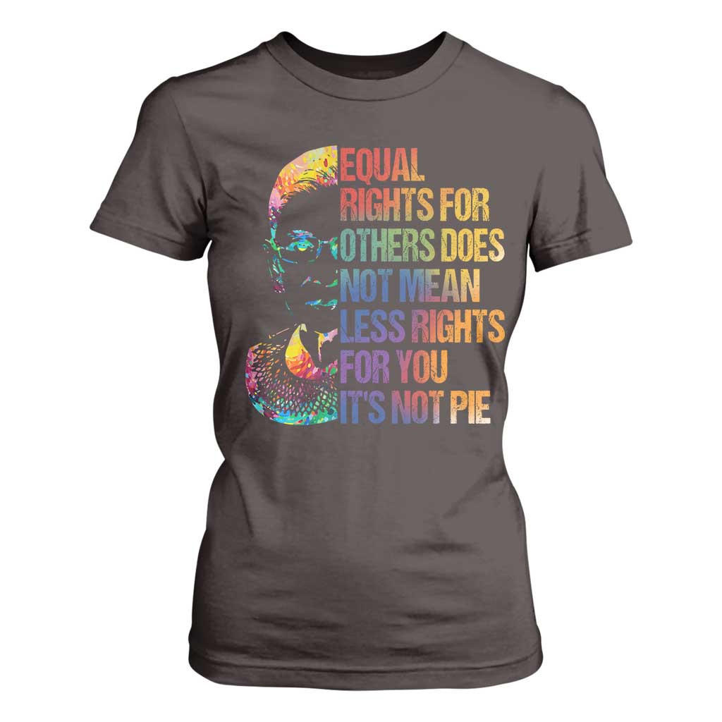 Notorious RBG T Shirt For Women Feminist Citizen LGBTQ+ Equal Rights Advocate TS10 Dark Chocolate Print Your Wear