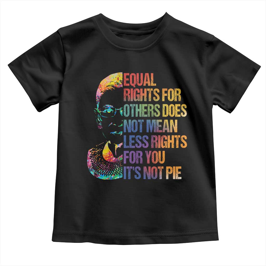 Notorious RBG Toddler T Shirt Feminist Citizen LGBTQ+ Equal Rights Advocate TS10 Black Print Your Wear