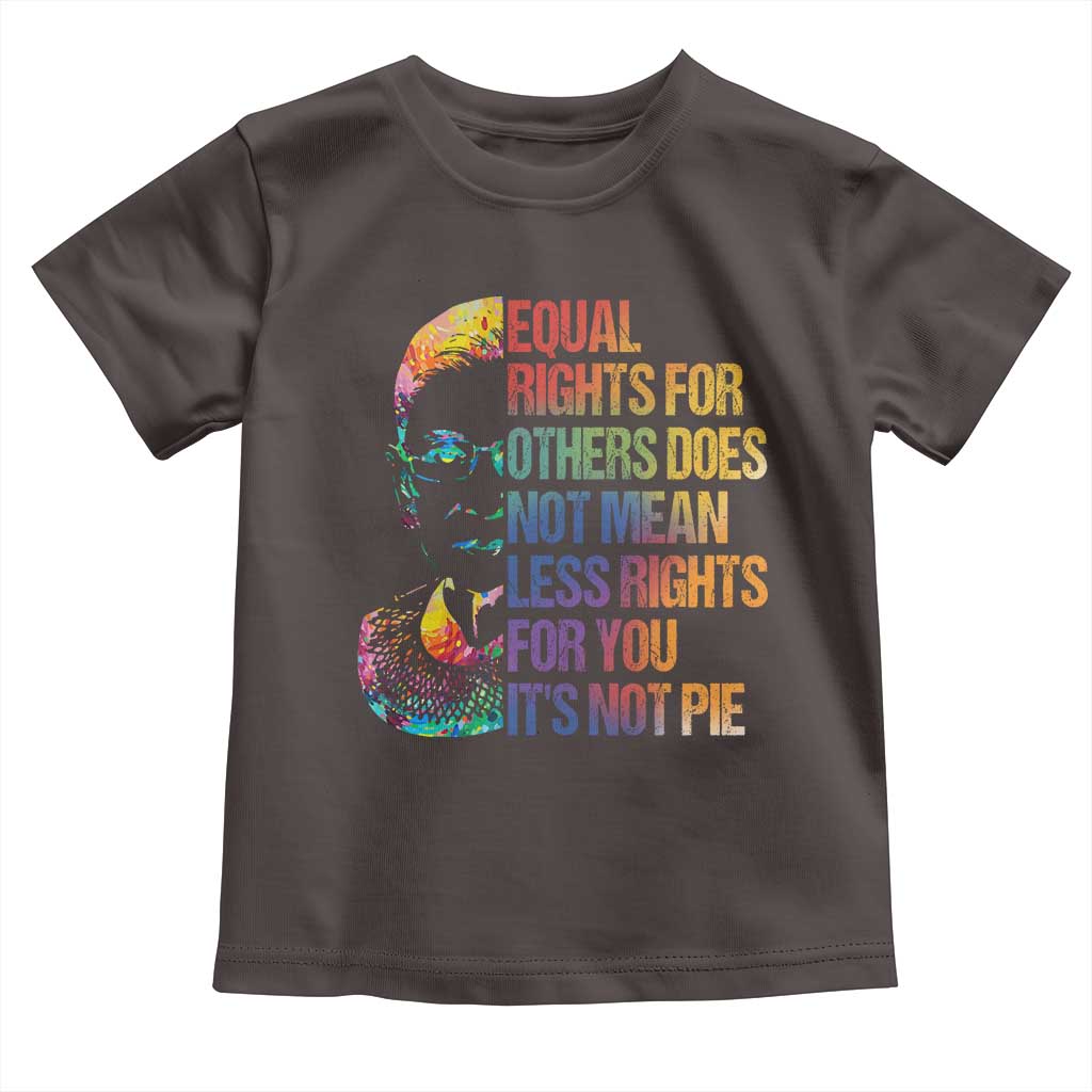 Notorious RBG Toddler T Shirt Feminist Citizen LGBTQ+ Equal Rights Advocate TS10 Dark Chocolate Print Your Wear