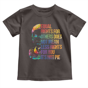 Notorious RBG Toddler T Shirt Feminist Citizen LGBTQ+ Equal Rights Advocate TS10 Dark Chocolate Print Your Wear