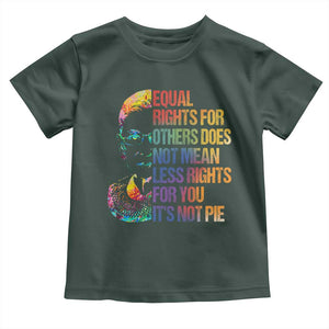 Notorious RBG Toddler T Shirt Feminist Citizen LGBTQ+ Equal Rights Advocate TS10 Dark Forest Green Print Your Wear