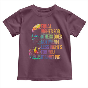 Notorious RBG Toddler T Shirt Feminist Citizen LGBTQ+ Equal Rights Advocate TS10 Maroon Print Your Wear