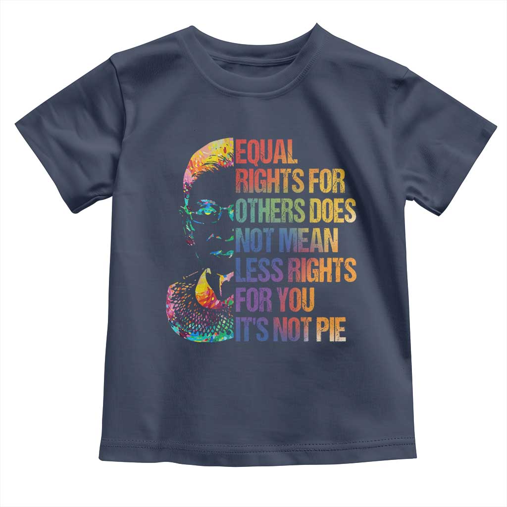 Notorious RBG Toddler T Shirt Feminist Citizen LGBTQ+ Equal Rights Advocate TS10 Navy Print Your Wear