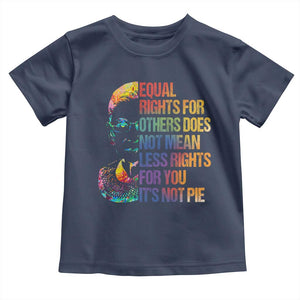 Notorious RBG Toddler T Shirt Feminist Citizen LGBTQ+ Equal Rights Advocate TS10 Navy Print Your Wear