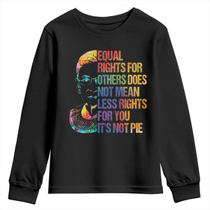 Notorious RBG Youth Sweatshirt Feminist Citizen LGBTQ+ Equal Rights Advocate TS10 Black Print Your Wear