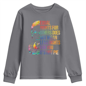 Notorious RBG Youth Sweatshirt Feminist Citizen LGBTQ+ Equal Rights Advocate TS10 Charcoal Print Your Wear
