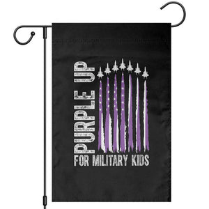 Purple Up For Military Kids Garden Flag US Flag Military Child Support TS10 Black Print Your Wear