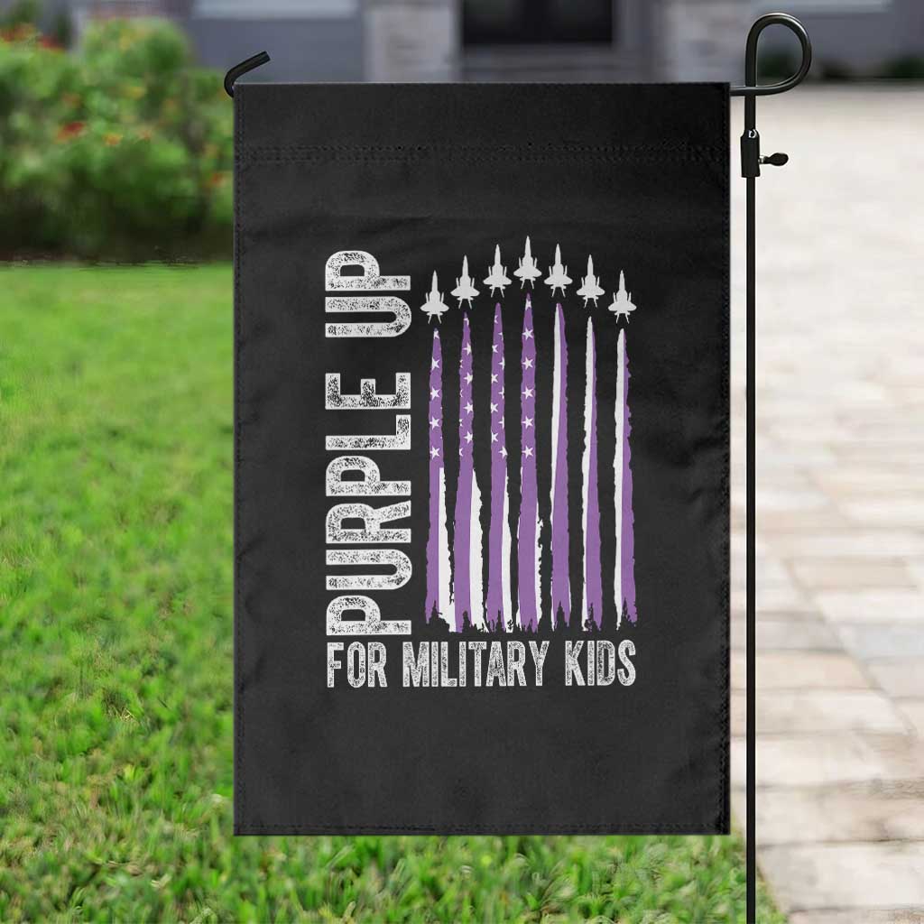Purple Up For Military Kids Garden Flag US Flag Military Child Support TS10 Print Your Wear