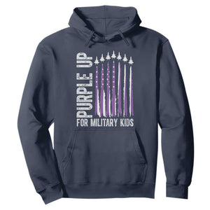 Purple Up For Military Kids Hoodie US Flag Military Child Support TS10 Navy Print Your Wear