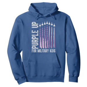 Purple Up For Military Kids Hoodie US Flag Military Child Support TS10 Royal Blue Print Your Wear