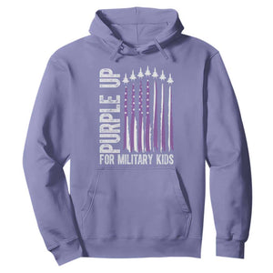 Purple Up For Military Kids Hoodie US Flag Military Child Support TS10 Violet Print Your Wear