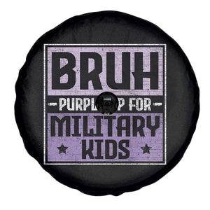 Bruh Purple Up For Military Kids Spare Tire Cover Support Military Kids TS10 Print Your Wear
