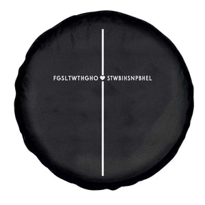 For God So Loved Spare Tire Cover John 316 Bible Verse FGSLTWTHGOB Cross Minimal Christian Acronym TS10 Print Your Wear