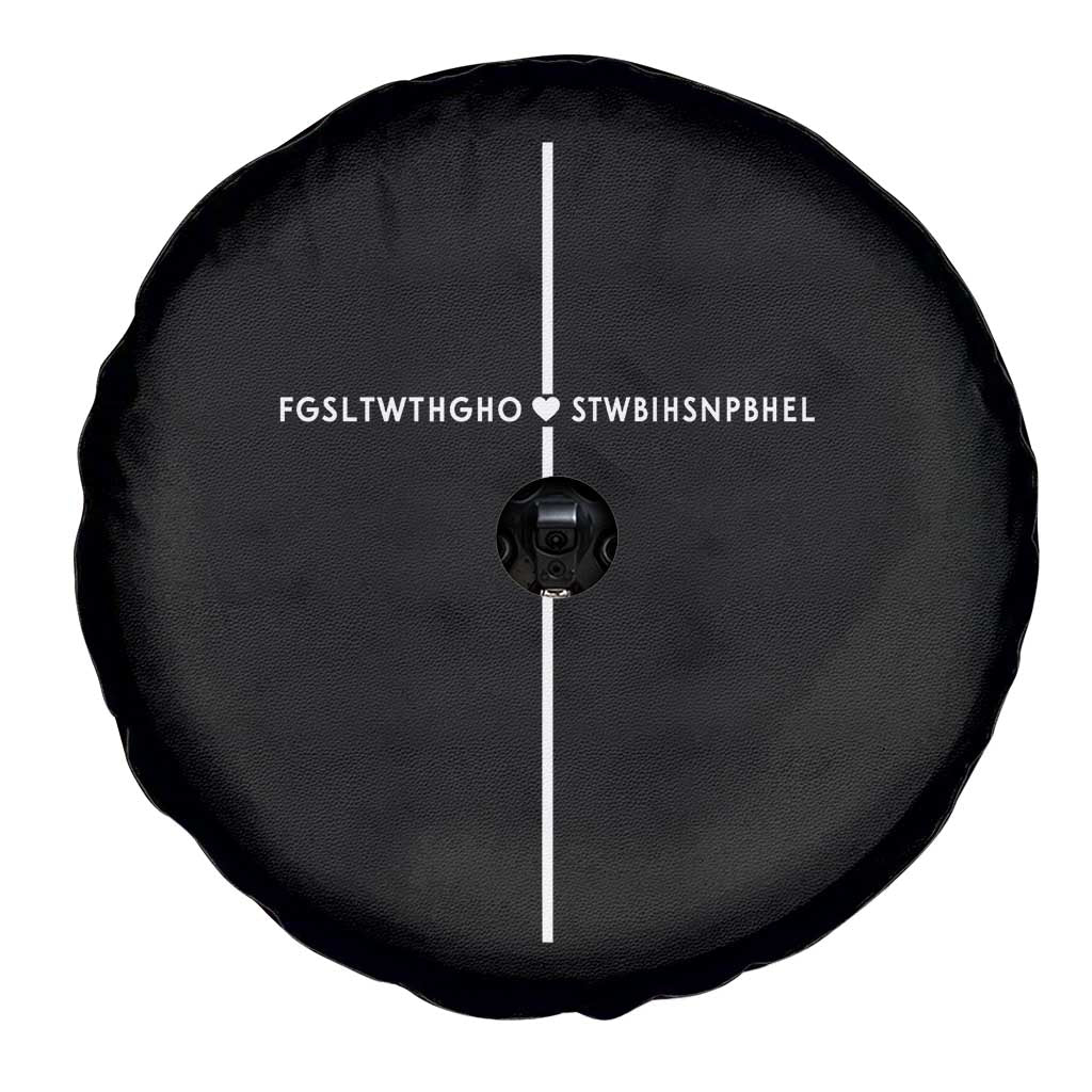 For God So Loved Spare Tire Cover John 316 Bible Verse FGSLTWTHGOB Cross Minimal Christian Acronym TS10 Print Your Wear