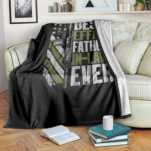 Best Effin’ Father In Law Ever Throw Blanket FIL Gun American Flag TS10 Print Your Wear