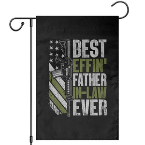 Best Effin’ Father In Law Ever Garden Flag FIL Gun American Flag TS10 Black Print Your Wear