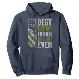 Best Effin’ Father In Law Ever Hoodie FIL Gun American Flag TS10 Navy Print Your Wear