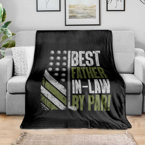 Father In Law Golf Throw Blanket Best FIL By Par Fathers Day Gift for Golfers TS10 Print Your Wear