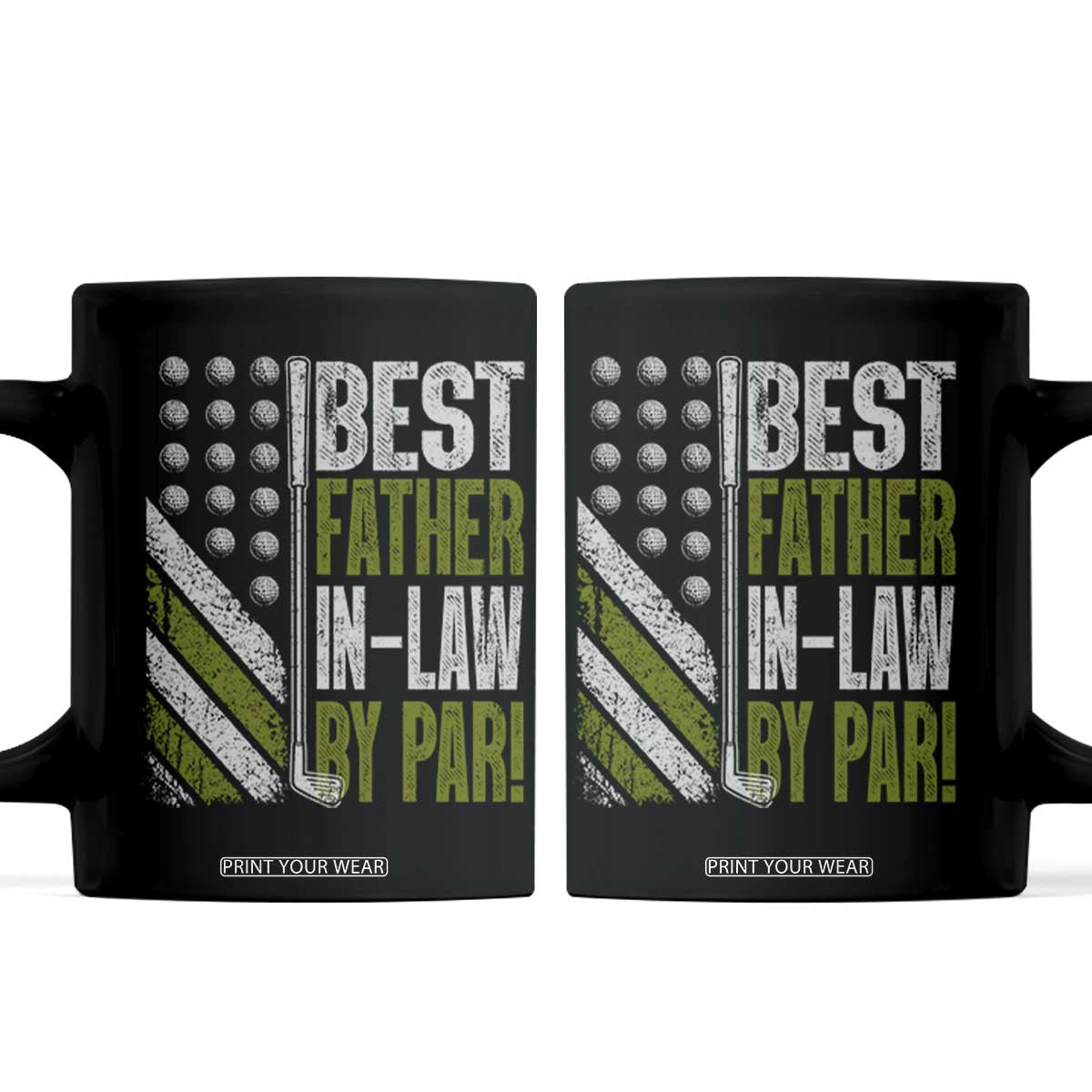 Father In Law Golf Coffee Mug Best FIL By Par Fathers Day Gift for Golfers