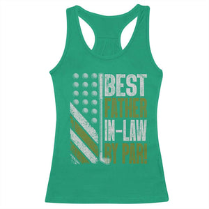 Father In Law Golf Racerback Tank Top Best FIL By Par Fathers Day Gift for Golfers TS10 Irish Green Print Your Wear