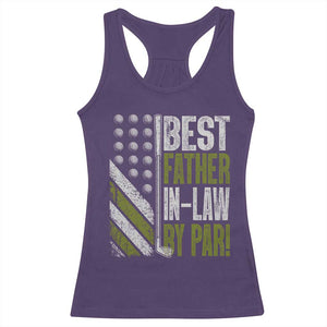 Father In Law Golf Racerback Tank Top Best FIL By Par Fathers Day Gift for Golfers TS10 Purple Print Your Wear
