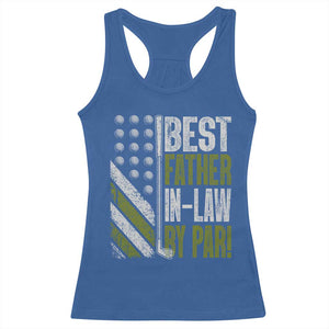 Father In Law Golf Racerback Tank Top Best FIL By Par Fathers Day Gift for Golfers TS10 Royal Blue Print Your Wear