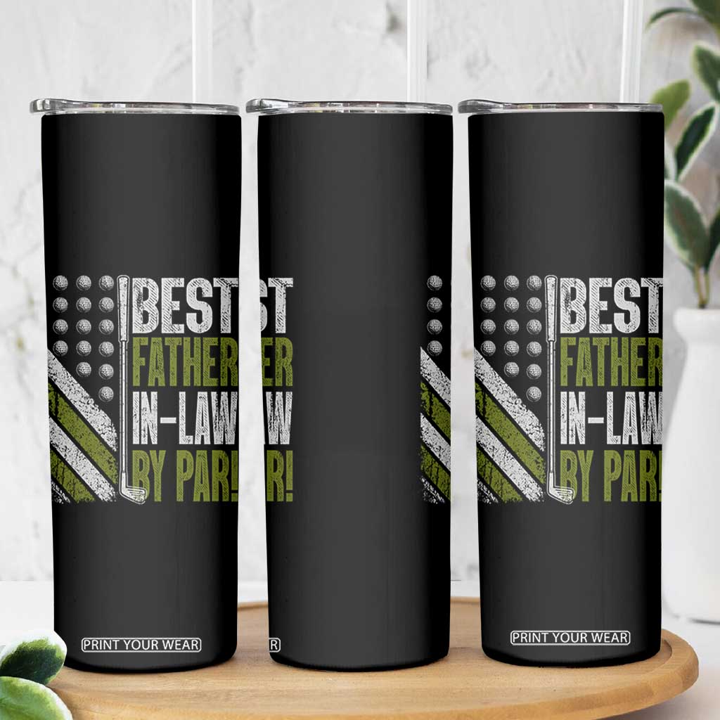 Father In Law Golf Skinny Tumbler Best FIL By Par Fathers Day Gift for Golfers TS10 Print Your Wear