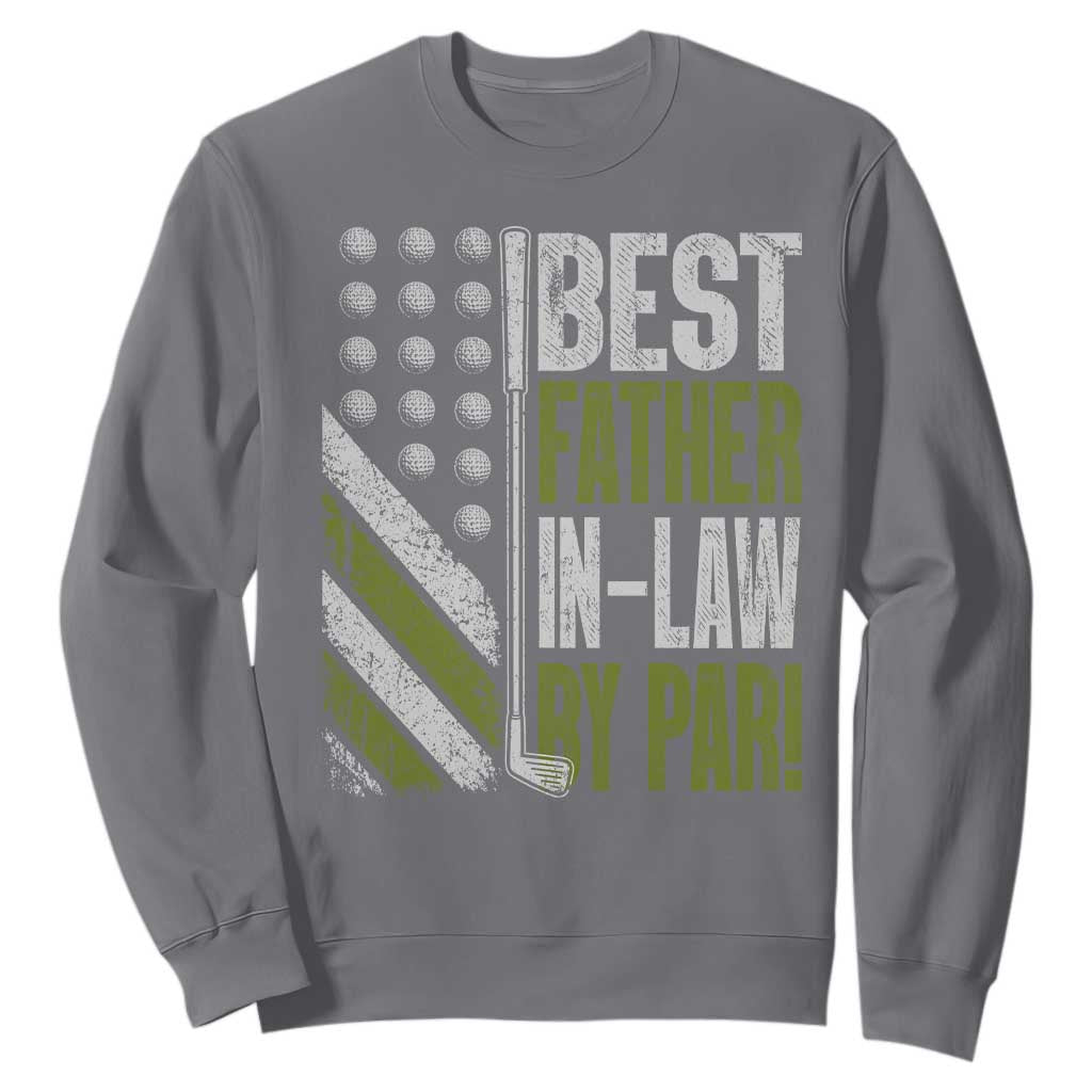 Father In Law Golf Sweatshirt Best FIL By Par Fathers Day Gift for Golfers TS10 Charcoal Print Your Wear