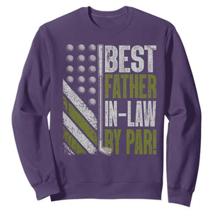 Father In Law Golf Sweatshirt Best FIL By Par Fathers Day Gift for Golfers TS10 Purple Print Your Wear