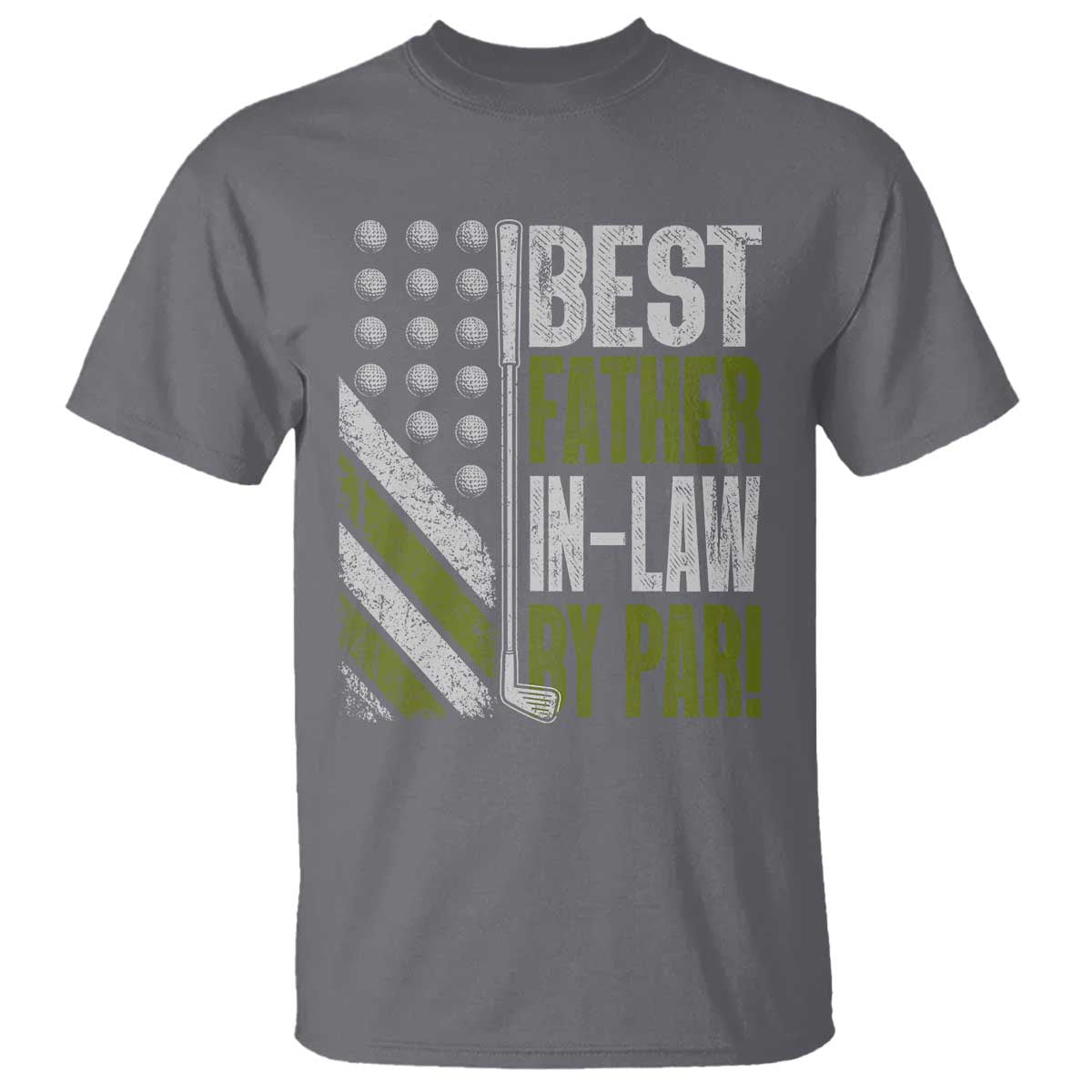 Father In Law Golf T Shirt Best FIL By Par Fathers Day Gift for Golfers TS10 Charcoal Print Your Wear
