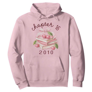 Sweet Chapter 16 Birthday Hoodie Cherry Books 16th Birthday Gifts For Her Book Lover