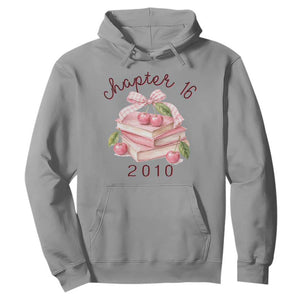 Sweet Chapter 16 Birthday Hoodie Cherry Books 16th Birthday Gifts For Her Book Lover