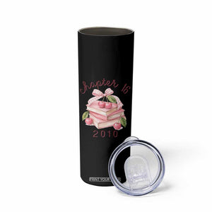 Sweet Chapter 16 Birthday Skinny Tumbler Cherry Books 16th Birthday Gifts For Her Book Lover