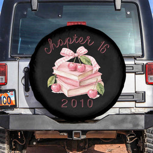 Sweet Chapter 16 Birthday Spare Tire Cover Cherry Books 16th Birthday Gifts For Her Book Lover