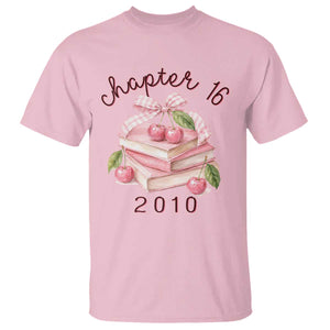Sweet Chapter 16 Birthday T Shirt Cherry Books 16th Birthday Gifts For Her Book Lover