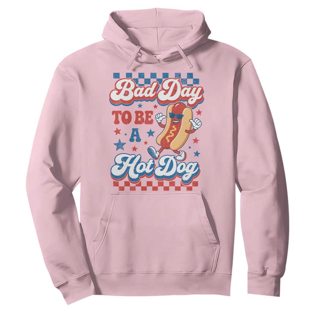 Bad Day To Be A Hot Dog Hoodie Hotdog Lover Wiener 4th Of July TS10 Light Pink Print Your Wear