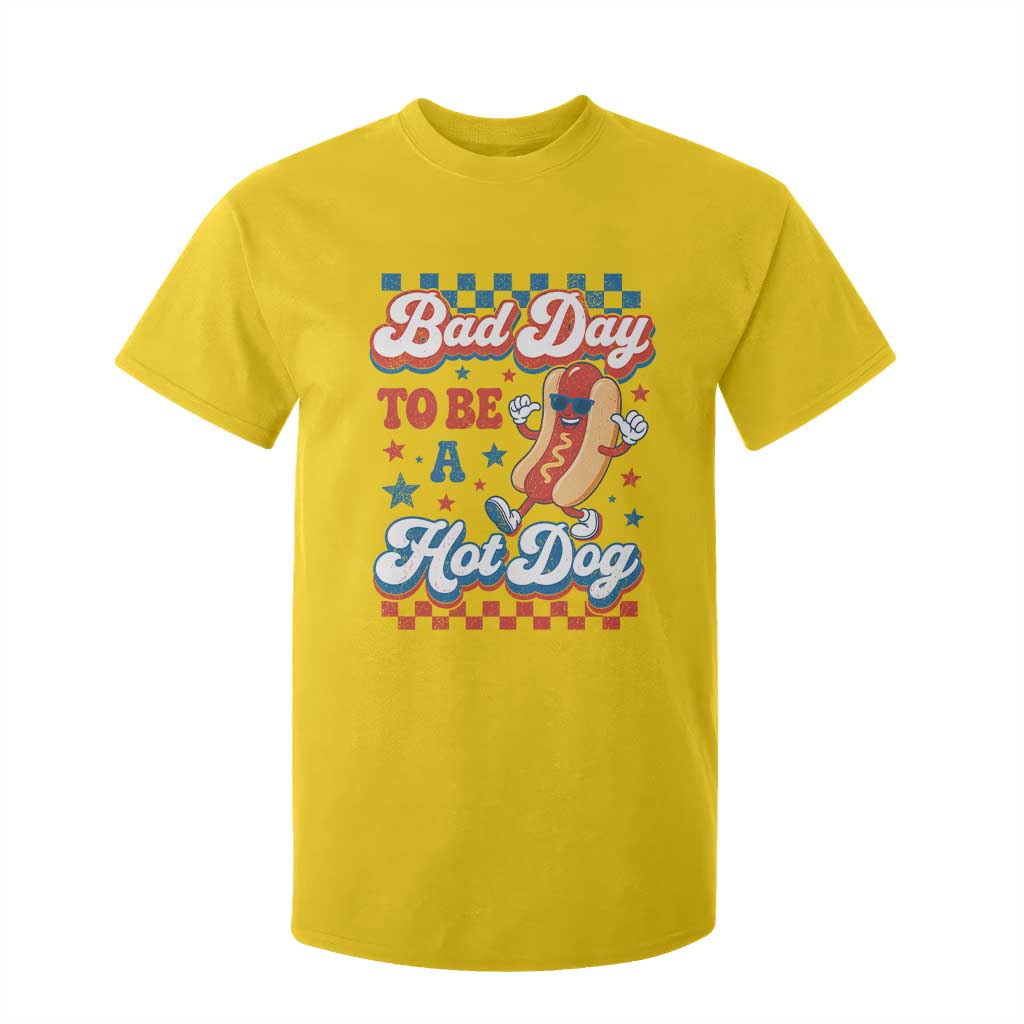 Bad Day To Be A Hot Dog T Shirt For Kid Hotdog Lover Wiener 4th Of July TS10 Daisy Print Your Wear
