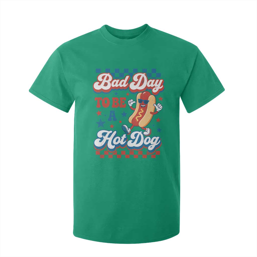 Bad Day To Be A Hot Dog T Shirt For Kid Hotdog Lover Wiener 4th Of July TS10 Irish Green Print Your Wear