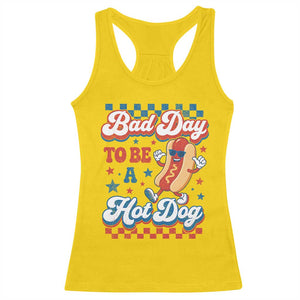Bad Day To Be A Hot Dog Racerback Tank Top Hotdog Lover Wiener 4th Of July TS10 Daisy Print Your Wear