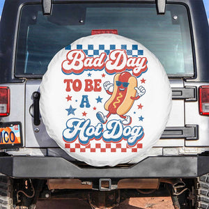 Bad Day To Be A Hot Dog Spare Tire Cover Hotdog Lover Wiener 4th Of July TS10 No hole White Print Your Wear