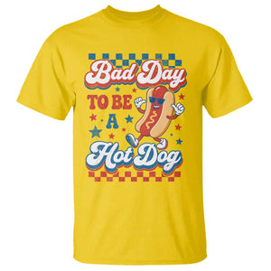 Bad Day To Be A Hot Dog T Shirt Hotdog Lover Wiener 4th Of July TS10 Daisy Print Your Wear