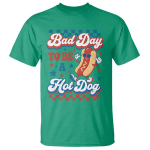 Bad Day To Be A Hot Dog T Shirt Hotdog Lover Wiener 4th Of July TS10 Irish Green Print Your Wear