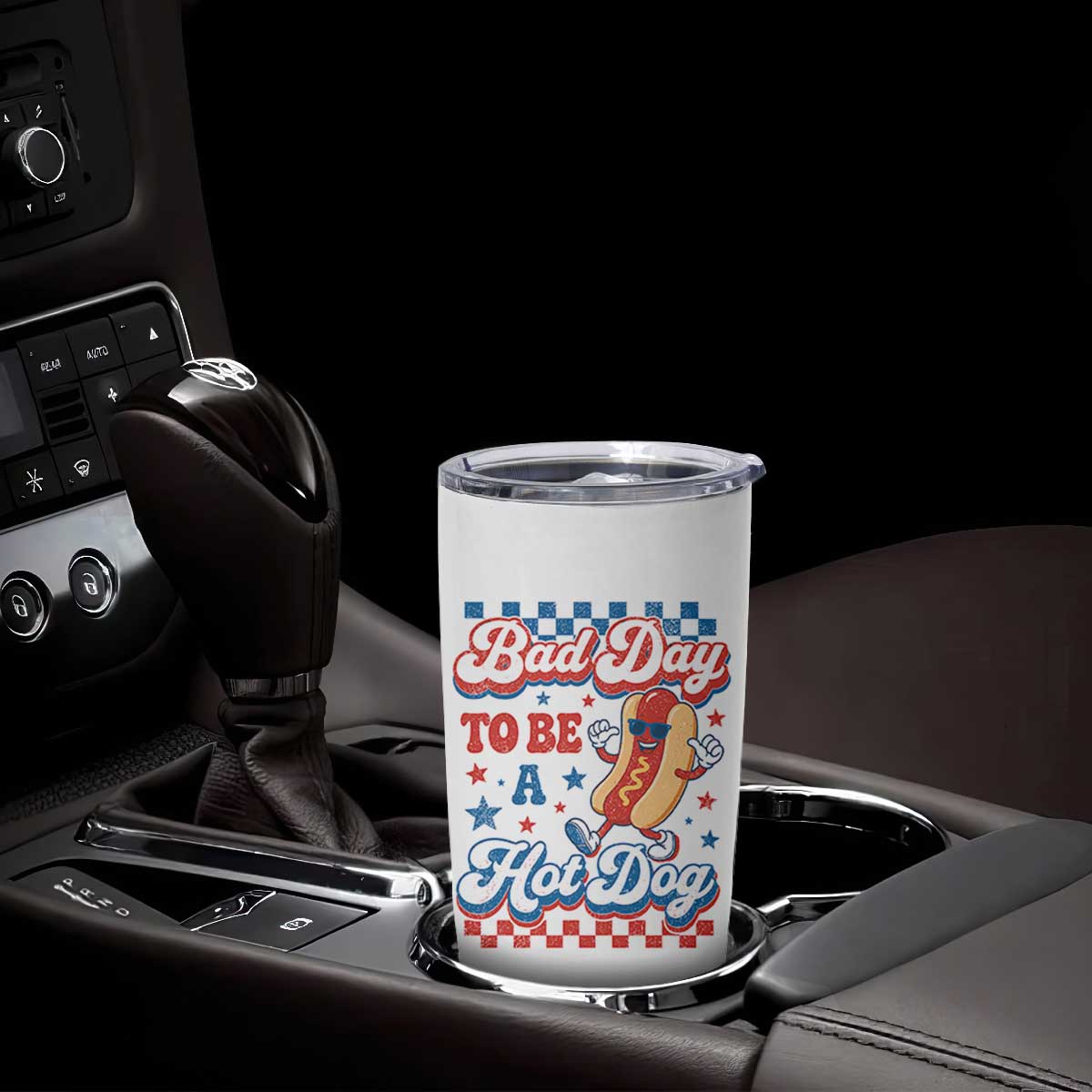 Bad Day To Be A Hot Dog Tumbler Cup Hotdog Lover Wiener 4th Of July TS10 Print Your Wear