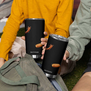 Funny Hot Dog Tumbler Cup Hotdog Jumping Into Bun Sausage BBQ Grilling High Dive TS10 Print Your Wear