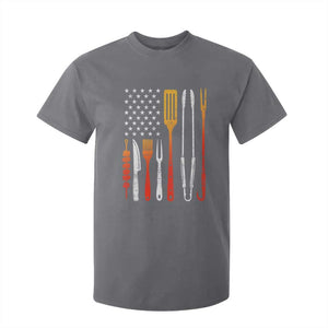 Bbq Smoker T Shirt For Kid Barbecue Chef Smoking Tools Grilling Pit Master USA Flag TS10 Charcoal Print Your Wear