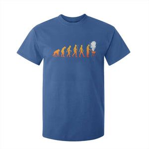 Funny BBQ T Shirt For Kid Evolution Of Grill Master Grilling Gifts Meat Smoking TS10 Royal Blue Print Your Wear