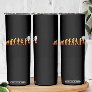 Funny BBQ Skinny Tumbler Evolution Of Grill Master Grilling Gifts Meat Smoking TS10 Print Your Wear